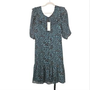 NWT Collective Concepts Green Black Floral Dress Size XL